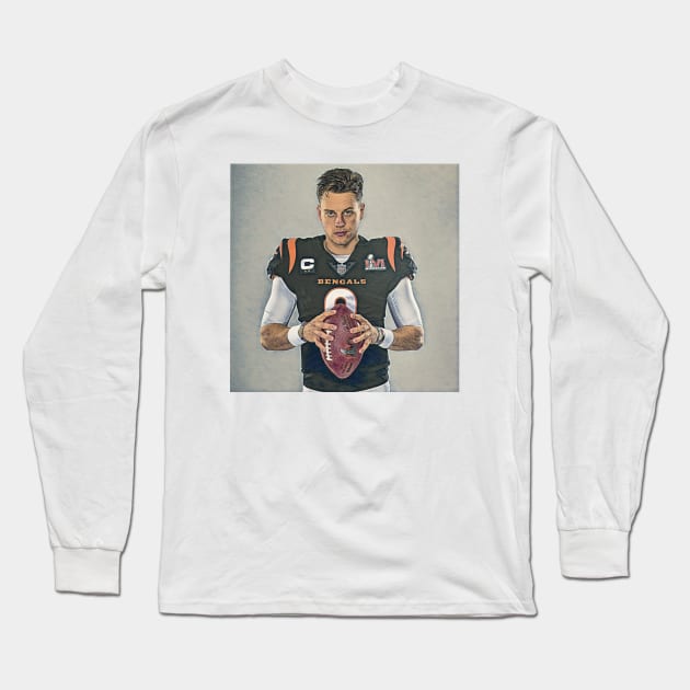 Joey Burrow Long Sleeve T-Shirt by Pattison52